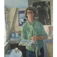 John Whittall, Self Portrait, Oil on canvas