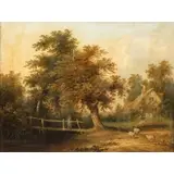 Henry John Boddington, Landscape, Oil on panel