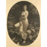 Max Švabinský, In the Forest, Mezzotint