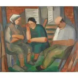 Norman Barr, Neighbors, 1939, Oil on canvas