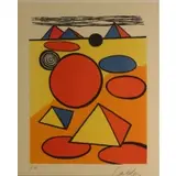 Pyramids by Alexander Calder, Lithograph, sold Dec 2021