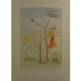 La Cour du Lion by Salvador Dalí, 1974, Etching on Japon paper, sold Dec 2021
