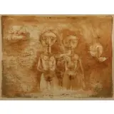 Les grandes baigneuses by Zao Wou-ki, 1953, Lithograph, sold Dec 2021