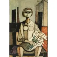 Woman by Lucio Ranucci, Oil on canvas, sold Dec 2021