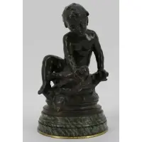 Auguste Moreau, Untitled, Bronze Sculpture Nice original brown patina and finely executed