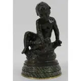 Auguste Moreau, Untitled, Bronze Sculpture Nice original brown patina and finely executed