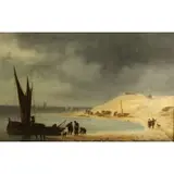 Georges Michel, Barques sur la plage