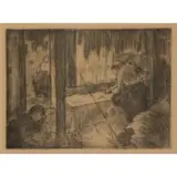 Edgar Degas, Les Blanchisseuses, Etching