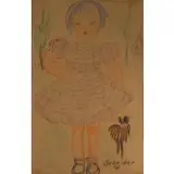 Hugo Scheiber, Portrait of a girl