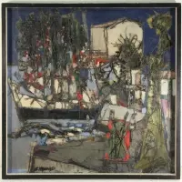 Claude Venard, Landscape, Oil on canvas