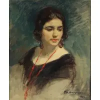 Philippe Swyncop, Portrait, Oil on canvas