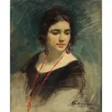 Philippe Swyncop, Portrait, Oil on canvas