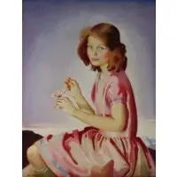 Jean, The Wild Rose, Oil on canvas