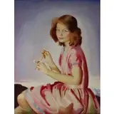 Jean, The Wild Rose, Oil on canvas