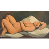 Carl Emile Pickhardt, Jr., Heart Symbol Device # 7, Oil on canvas