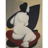 Carl Emile Pickhardt, Jr., Heart Symbol Device #3, Oil on canvas