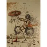 Crazy Horse by Salvador Dalí, Lithograph, sold Nov 2021