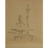 L by Alberto Giacometti, Etching, sold Nov 2021