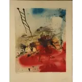 The Battle of the Jerusalem Hills by Salvador Dalí, 1968, Lithograph, sold Nov 2021