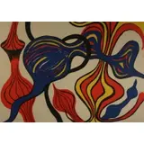 Galactic System by Alexander Calder, 1974, Lithograph, sold Nov 2021