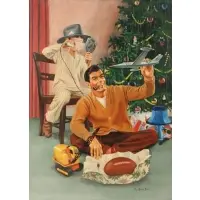 Jay Scott Pike, Christmas Morning, Caesin on board