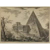 Piranesi, Veduta del Spolcro di Cajo Castro, Etching