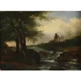 Louis Etienne Watelet, Landscape, Oil on canvas