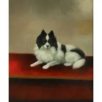 N Jacob, Papillion, Oil on canvas
