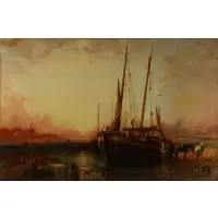 James Webb, Ship, Oil on canvas