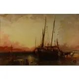James Webb, Ship, Oil on canvas