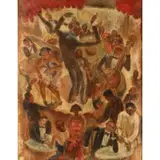 Herman Getter, Jazz Band, Oil on canvas