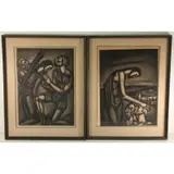 Georges Rouault, Miserere, Pair of aquatints and etchings