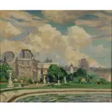 George Oberteuffer, Parisian Scene, Oil on canvas