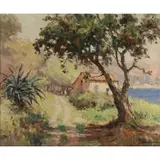 Andre Berroneau, Landscape, Oil on canvas
