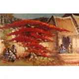 Frits Lucien Ohl, Indonesian Landscape, Oil on canvas