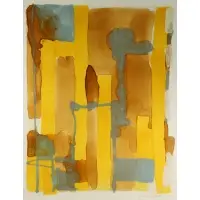 John Ochs, Abstract Composition, Shellac on Paper