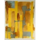 John Ochs, Abstract Composition, Shellac on Paper