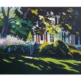 Jon Carsman, Golden Rays, 1976, Acrylic on canvas