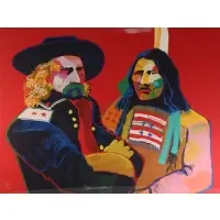Malcolm Furlow, Custer & Crazy Horse, Serigraph