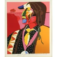 Malcolm Furlow, Portrait of an American Warrior, Silkscreen
