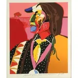Malcolm Furlow, Portrait of an American Warrior, Silkscreen