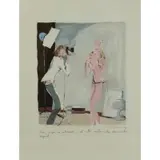 Jean-Philippe Delhomme, No, what interests me is the melancholy in your stare, 2008, Gouache on paper