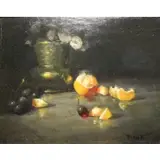 Richard Pionk, Oranges and Grapes, Oil on Canvas