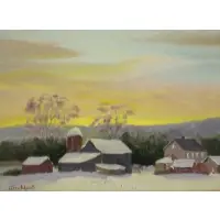 Joseph Occhipinti, Afterglow, Oil on Board