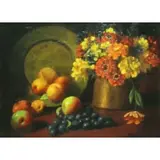 Richard C. Pionck, Still life of Fruit and Flowers