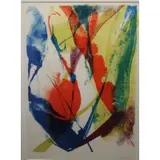 Paul Jenkins, Untitled, Lithograph Pencil signed and dated 65 and numbered 65 of 85