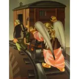 Vladimir Ovchinnikov, The Red Car, 2002, Oil on canvas