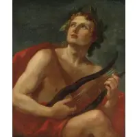 Apollo by Charles-Joseph Natoire, Oil on canvas, sold Sep 2021