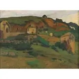 Henri Dabadie, Fez, Morocco, Oil on board