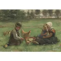 Julian Rix, Picnic, Watercolor